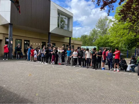 Start van de wedstrijd