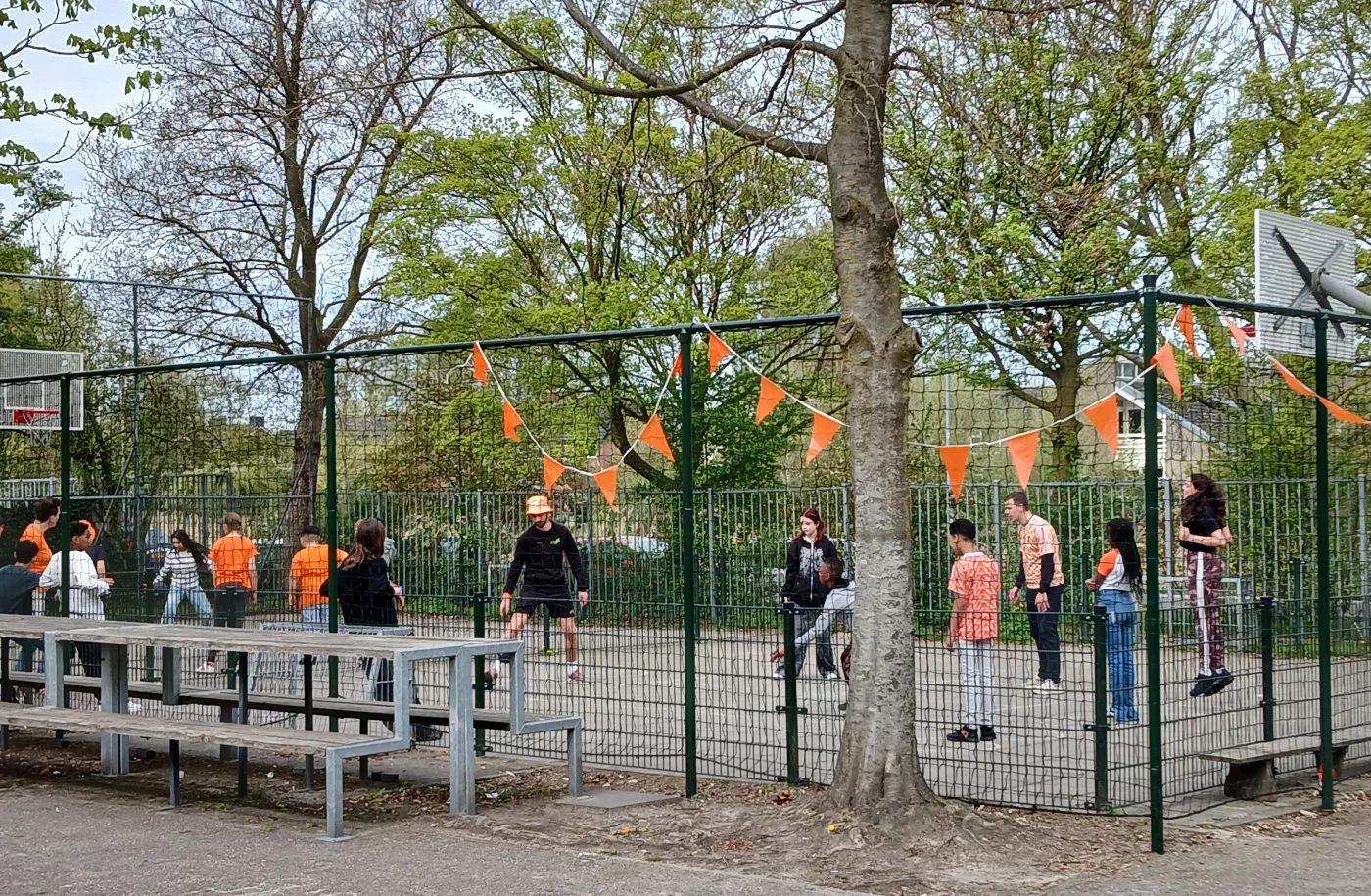 Oranjefeest plein