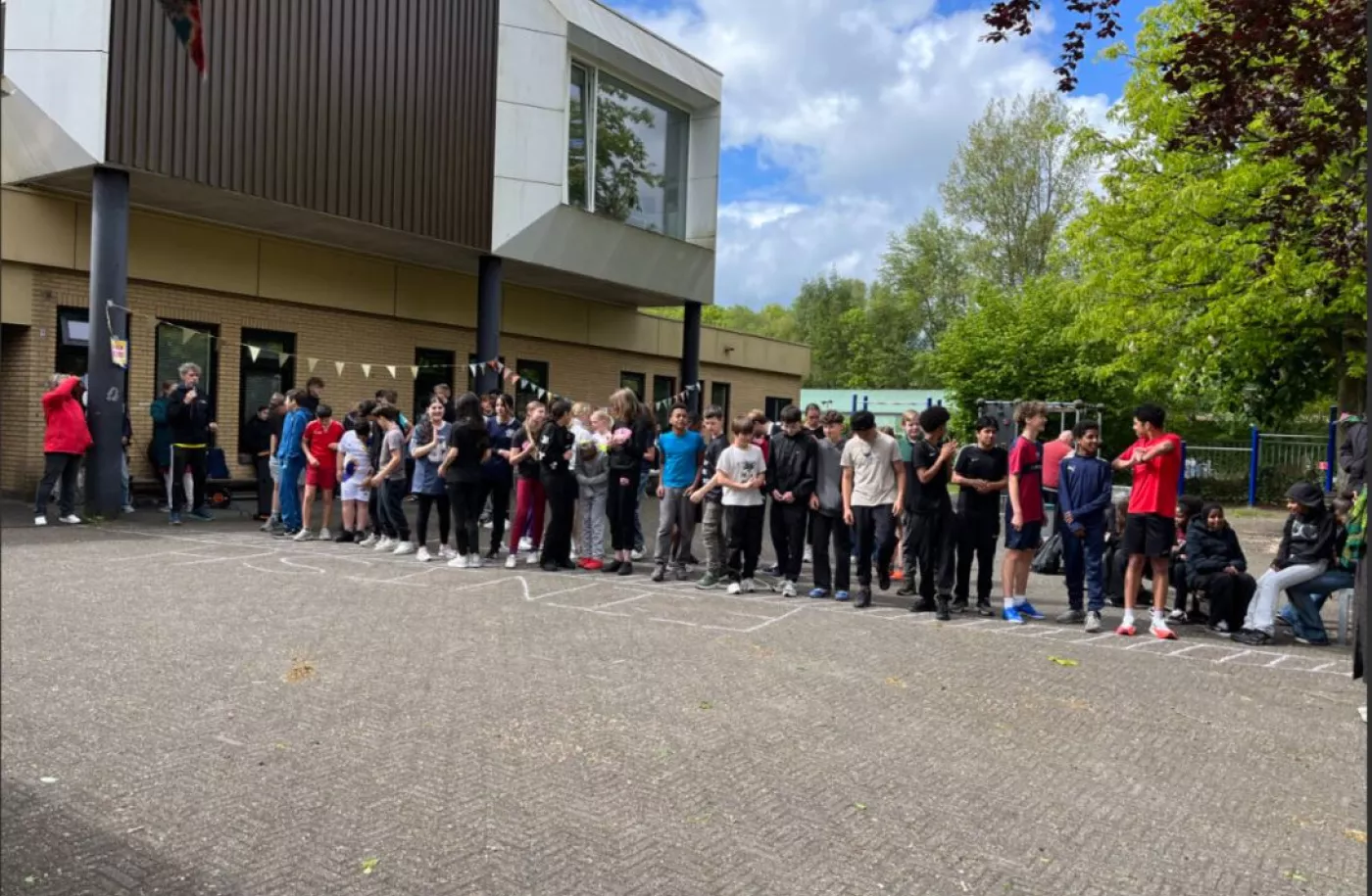Start van de wedstrijd
