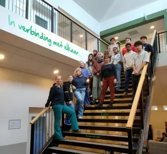 Leerlingenraad van de Simon van Hasseltschool.