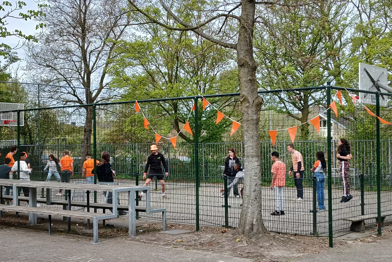 Oranjefeest plein